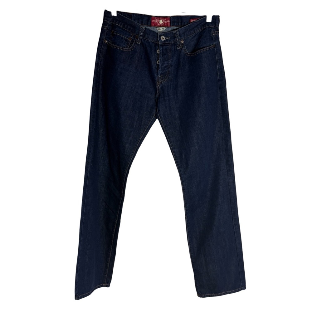 LUCKY BRAND Men’s 221 Original Straight Jeans in Dark Blue Size 33 x 34 - Picture 3 of 10